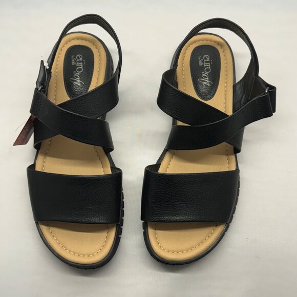 Euro Soft by Sofft Sandals Women's 9.5 W Black sandals adjustable straps NWT - Picture 2 of 16